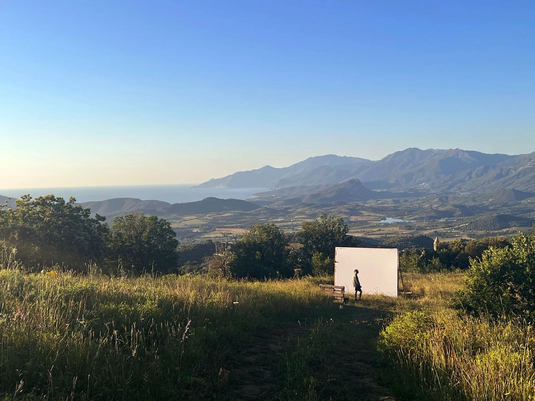 Vue panoramique sur la mer et les Agriates